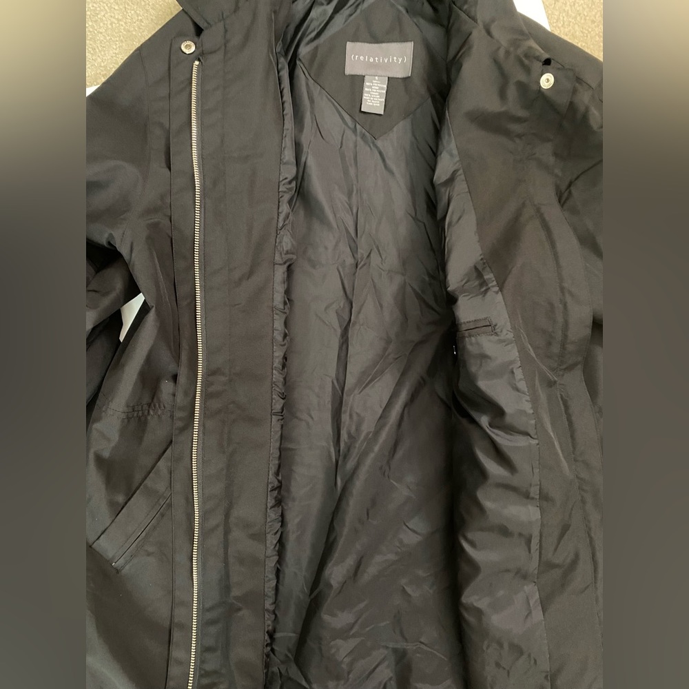 Relativity Lightweight Jacket, Solid Black, Full … - image 7